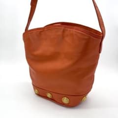 LOEWE ヴィンテージ ナッパレザー ゴールド金具 ロゴ ショルダーバッグ