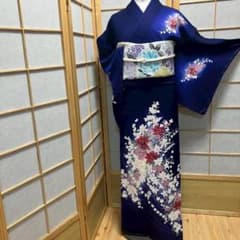 ［8087］訪問着 友禅 枝花文様 ぼかし 正絹 着物 袷 8087］訪問着 友禅 枝花文様 ぼかし 正絹 着物 袷 | Compre na Mercari