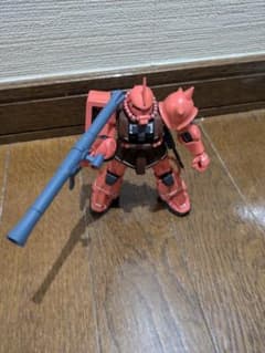 プラモデル 塗装完成品　 ジャンク　武器　完成品　 [送料無料] プラモデル ガンダム ガンプラ HG シャアザク 塗装完成品 武器