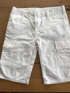 GapKids カーゴハーフパンツ ホワイト 140cmのサムネイル
