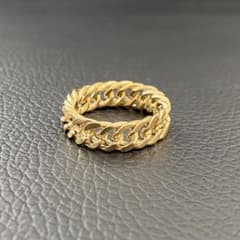 18k gp 喜平チェーン リング ゴールド 19号 アバランチ - メルカリ 18k gp 喜平チェーン リング ゴールド 19号 アバランチ