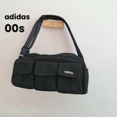 希少】00s adidas y2k ボストンバッグ ポケット キャンバス 黒 - メルカリ