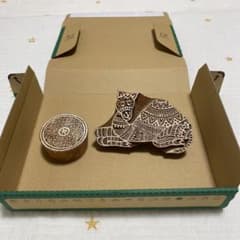 インド　ブロックプリント　ハンコのサムネイル