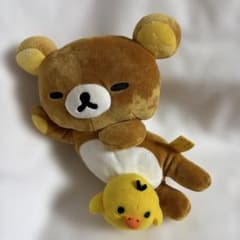 리락쿠마 키이로이트리와 함께 봉제인형 BIG 헤세이 레트로 레어 산엑스