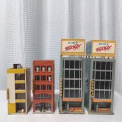 TOMIX 4019 商業ビルセット 組立済 ジオラマ解体品 - メルカリ
