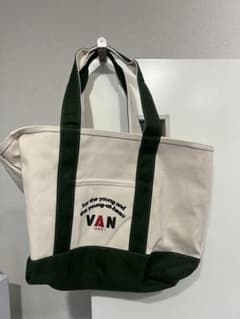 VAN トートバッグ アイボリー/グリーンのサムネイル
