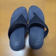 FitFlop グリッター トングサンダル ネイビー - メルカリ