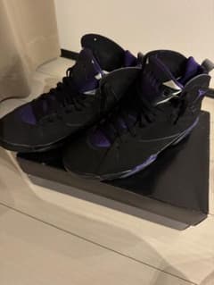 Air Jordan 7 ブラック/パープル 10.5 US - メルカリ