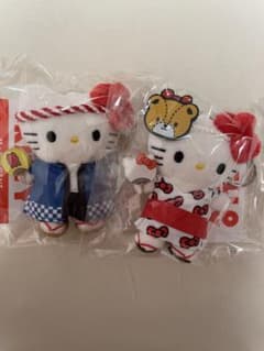 Hello Kitty 祭り マスコット キーホルダー 2種セットのサムネイル