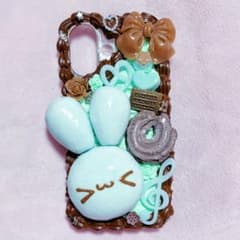 ホイップデコ iPhone17ケース うさぎ チョコミント 量産型 平成女児のサムネイル