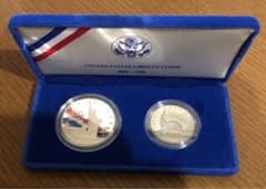1986年 アメリカ100周年 自由の女神 プルーフ銀貨セット - メルカリ