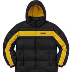 Supreme Stripe Panel Jacket ダウンジャケット Lのサムネイル