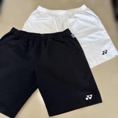 ヨネックス　メンズパンツ2枚セット　白:L 黒:XLのサムネイル