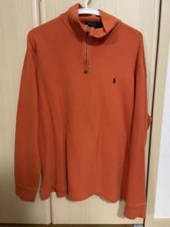 POLO RALPH LAUREN ハーフジップ ニット オレンジ Lサイズのサムネイル