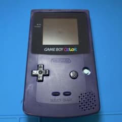 ジャンク　任天堂 ゲームボーイカラー パープル 本体のサムネイル