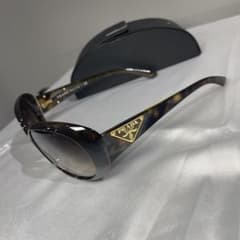 極美品】PRADA プラダ サングラス トライアングルロゴ べっ甲柄 ケース