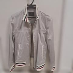 美品　Men's Bigi ジャケット　ライトグレー　 リブデザインのサムネイル