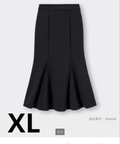 GU ブラック カットソーマーメイドロングスカート　XLのサムネイル