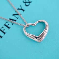 美品✨ティファニーSV925Tiffanyシルバーオープンハートネックレス 