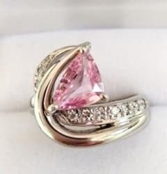 パパラチアサファイア1.225ct Pt900リング 中宝研鑑別書付 - メルカリ