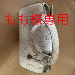 蛇革ハンドバック　財布　新品　国産のサムネイル