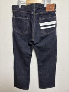 美品】桃太郎ジーンズ 1005SP 出陣レーベル W31 濃紺 デニムパンツ 