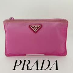 PRADA ピンク ナイロン ポーチのサムネイル