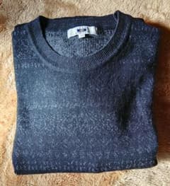 JOSEPH ABBOUD ブラック柄 ニットセーター Lのサムネイル
