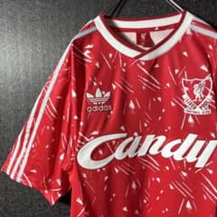 リバプール adidas シルバーシャツ Candy ☆リバプールFC】adidas Candy ゲームシャツ ユニフォーム XL - メルカリ