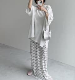 wee9sスーパーストレッチプリーツスカートオフィシャル限定ドット柄