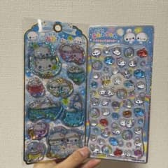 あわわちゃん　プチドロップステッカー　ウォーターシール２枚セットのサムネイル