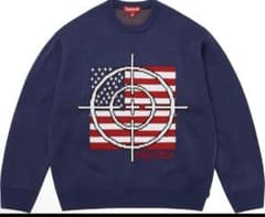 Supreme Small Box Waffle Sweater L ネイビー | Shop at Mercari from