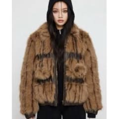 Lagua gem pompom faux ファージャケットのサムネイル