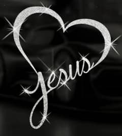 ハート Jesus ステッカーのサムネイル