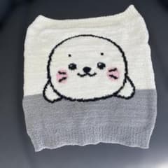 しろたん 腹巻き ホワイト×グレー　未使用、タグを取った時のほつれありのサムネイル