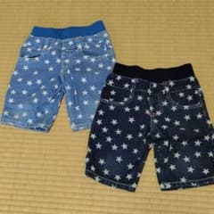 デニムハーフパンツ 100 ２点セットのサムネイル