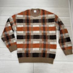 売り切り限定値引き！！ZARA チェック柄ニットセーター Lサイズのサムネイル