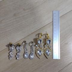 イヤリング3点セット　イミテーションのサムネイル