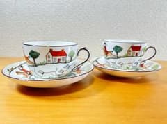 クラウンスタッフォードシャー ハンティングシーン カップ＆ソーサー2