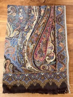 ETRO エトロ シルク混 ショール ストール ペイズリー柄 イタリア製