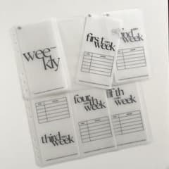 早い者勝ち 韓国 貯金 バインダー カバー リフィル シンプル ポケット