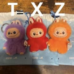 POP MART ラブブ イニシャル ぬいぐるみペンダント（バラ、まとめ売り）のサムネイル