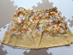 プリンス Prince テニス スコート LL 花柄 イエロー レディースのサムネイル