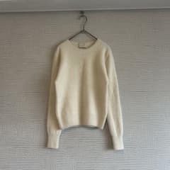 美品》UNITED ARROWS☆ファークルーネック ニット ラクーンカシミヤ