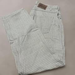 90s Old Stussy 紺タグ チェックパンツ 32インチのサムネイル