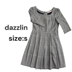 【値下げ】dazzlin ダズリン チェック ミニ ワンピース グレー モテ服のサムネイル