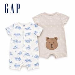 baby GAP 半袖ロンパース 2枚セット ピーターラビット くま 60サイズのサムネイル