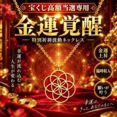 【特級呪物】宝くじ高額当選特化 金運覚醒ネックレス 財運暴発のサムネイル