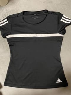 adidas レディース ランニングウェア 半袖シャツ ブラックのサムネイル