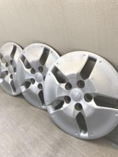 Honda シルバー 5スポーク ホイールキャップ 3枚セットのサムネイル